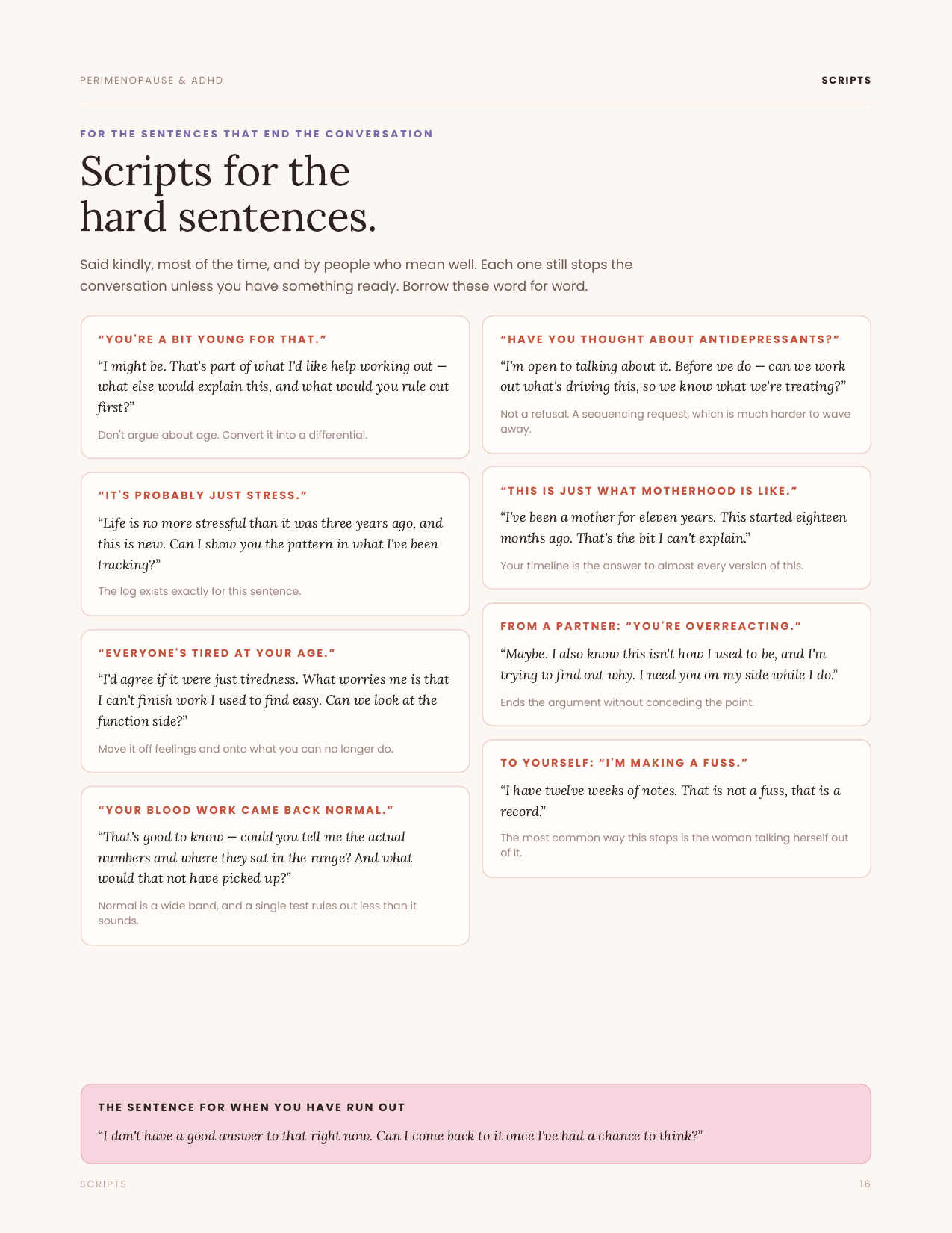 Scripts for healthcare appointments from The Mom Balance